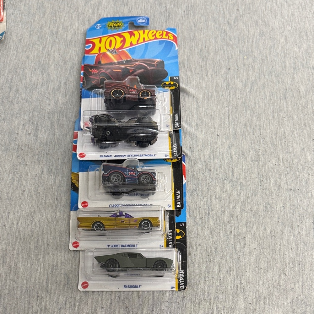 Hot Wheels Batmobile Collection - Black and Yellow Toy Cars
